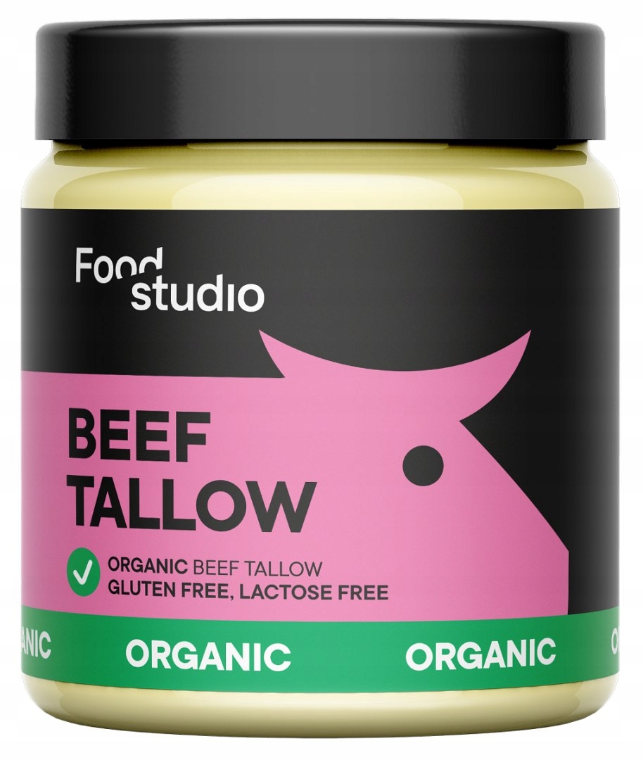 TŁUSZCZ WOŁOWY SZPIKOWY BEZGLUTENOWY BIO 330 g - FOOD STUDIO