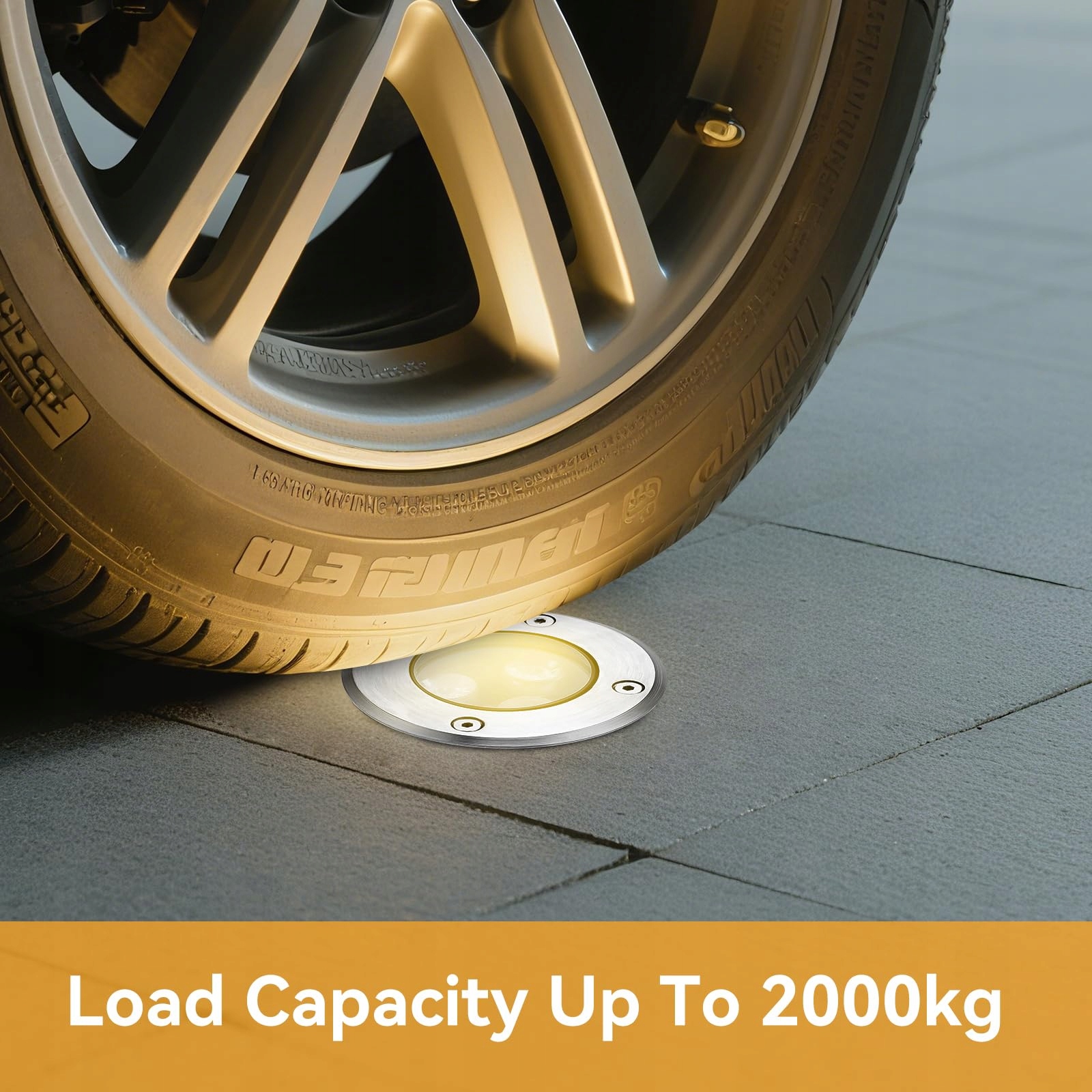 DAILYART Zestaw 4 Lampy Wpuszczane LED 3W IP67 Oświetlenie Ogrodowe 3000K — miniatura 4
