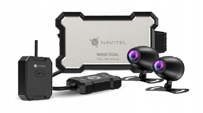 Navitel M800 Dual Motocyklový záznamník s jazdnou kamerou IP66 Ip 77 Utv Atv