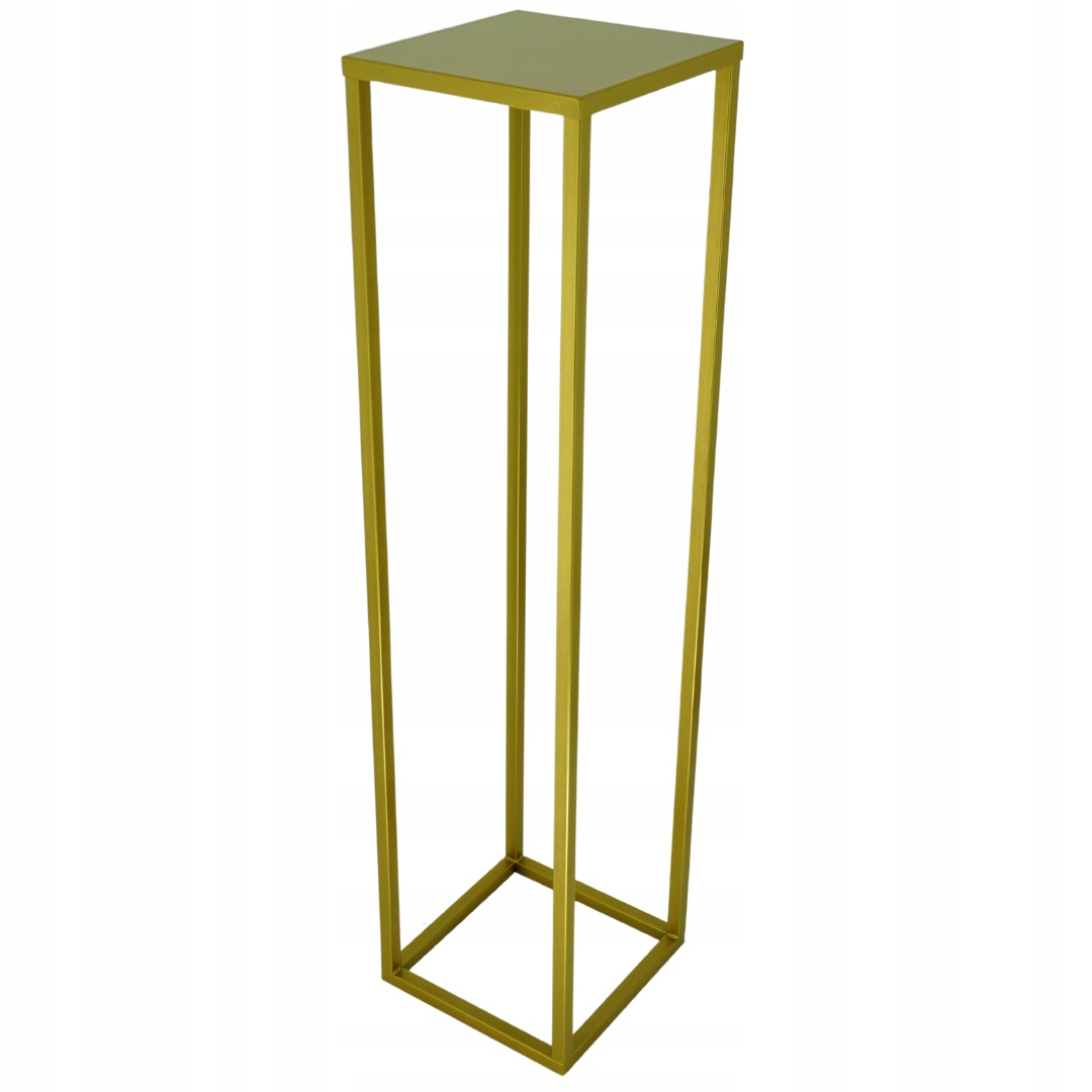 SIMPLE-16 Držák Na Květináč 100 cm kovový, zlatý, 1-úrovňový
