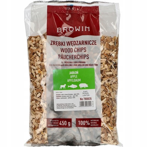 

Zrębki do wędzenia/grillowania, jabłoń, 450 g, kl.
