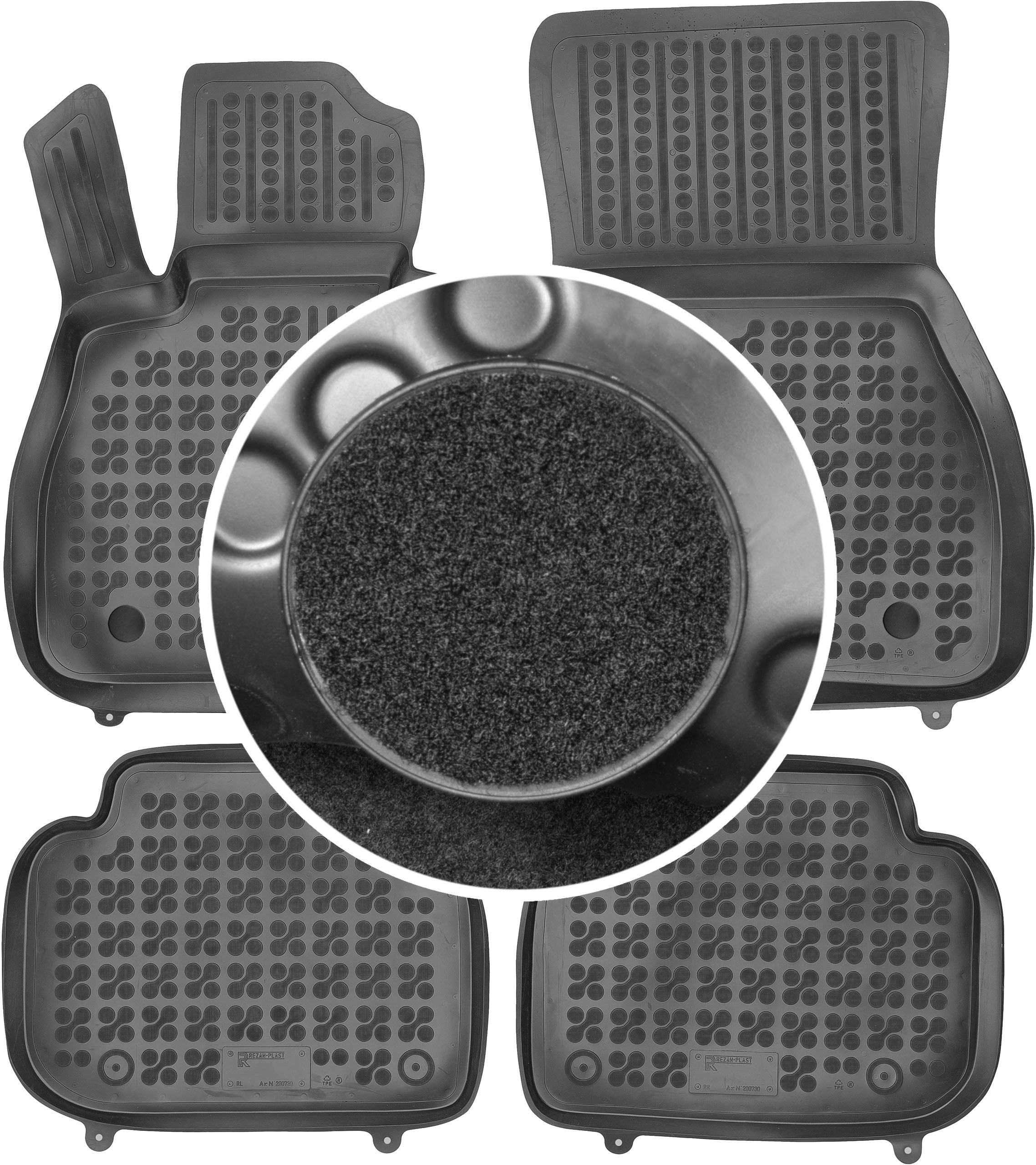 Коврики Маггруппа резиновые 200730 4 el.