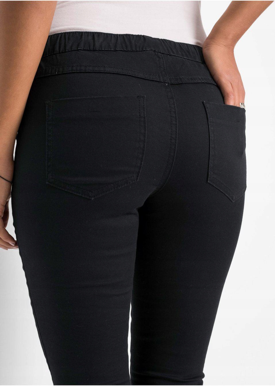 JEGGINSY CZARNE DAMSKIE BONPRIX 38 Rozmiar 38