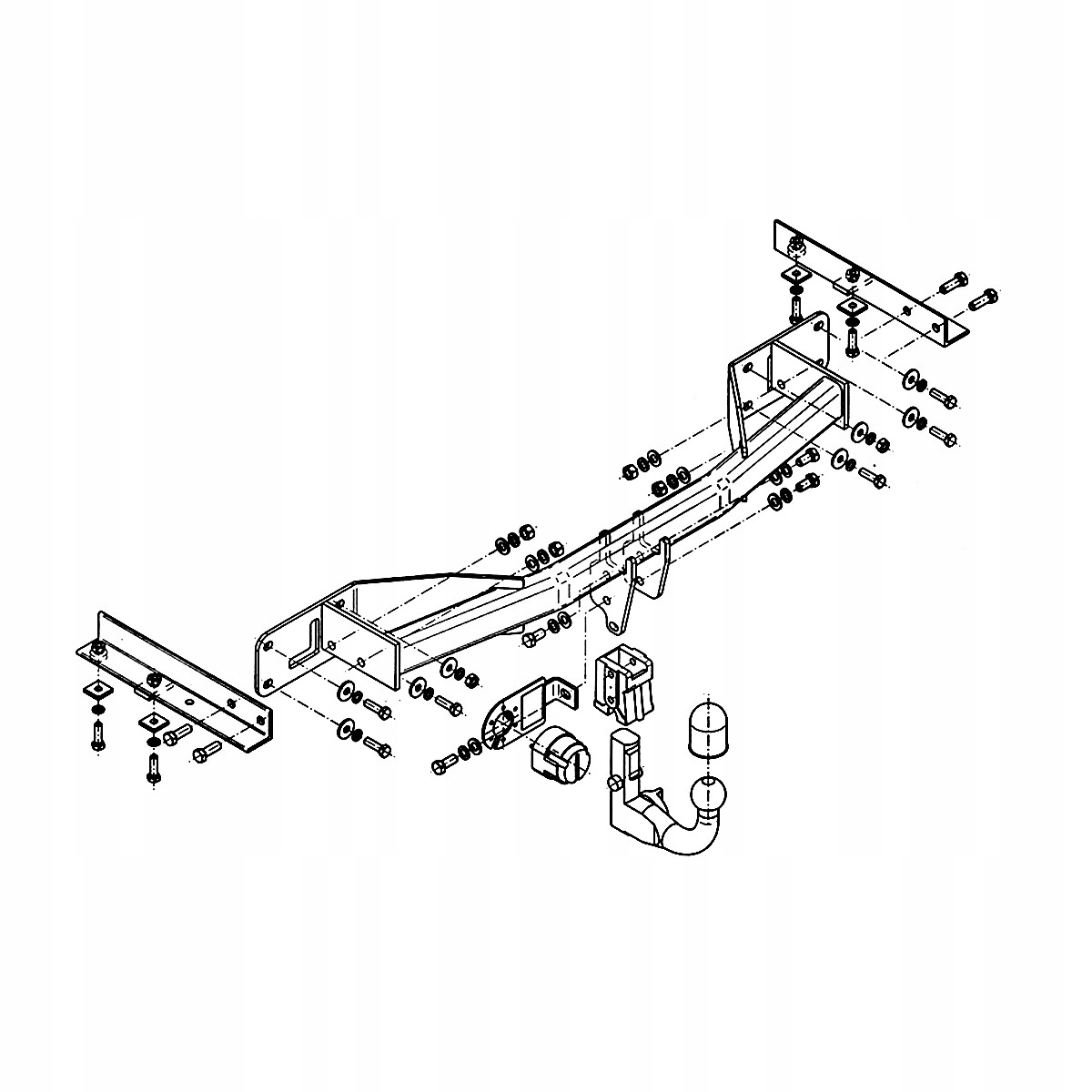 Hak Wypinany do Opel Meriva 2 B Minivan 10-17 MODUŁ WIĄZKA 13 PIN GRATIS Producent Steinhof