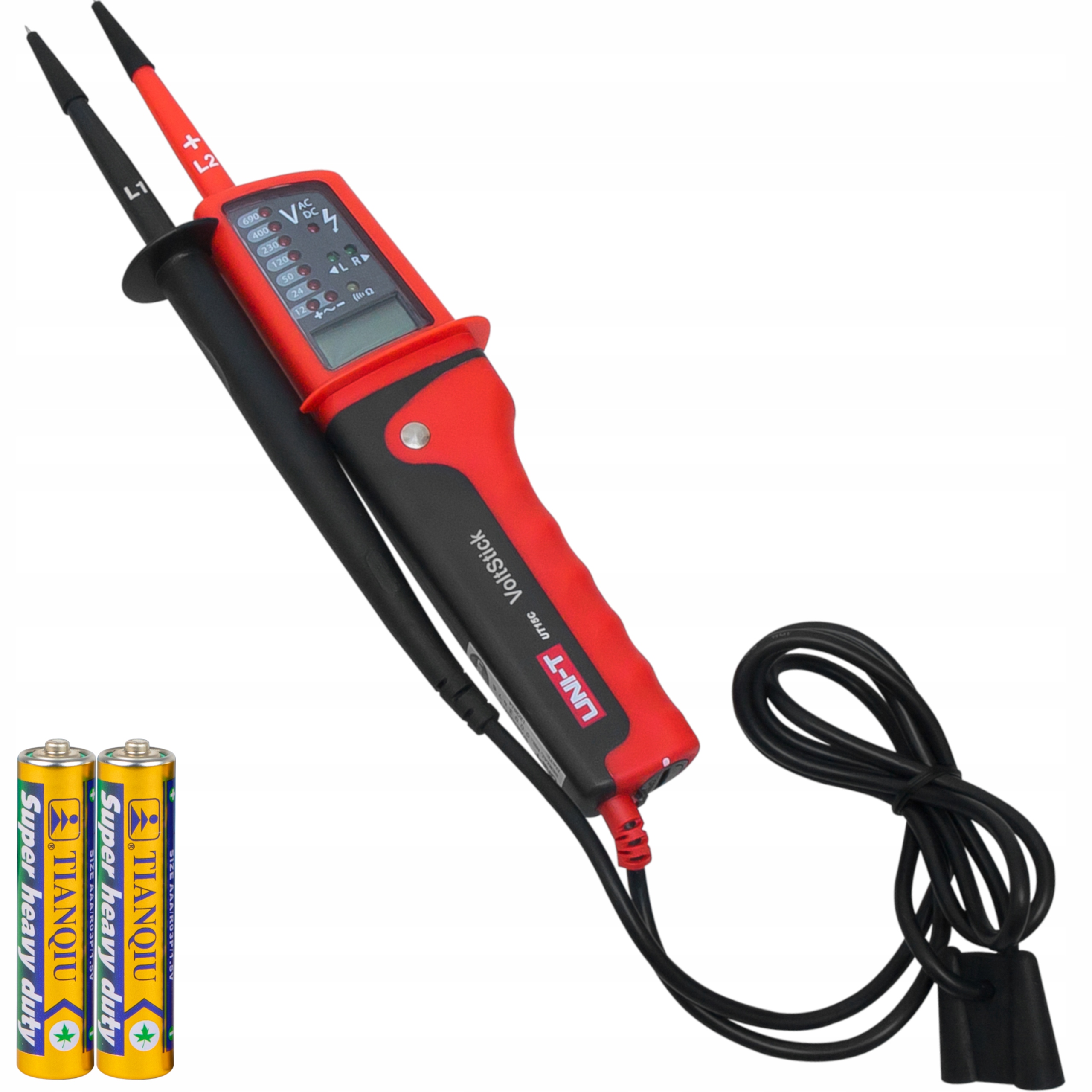 Zkušební Měřič Digitální Indikátor Napětí Tester Fází Uni-t UT15C Sada