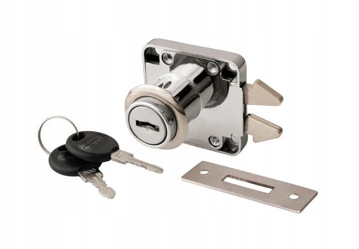 Regał biurowy Szafa zamykana na klucz RODO M 2D biały 80 x 32 cm Kolor mebla biały