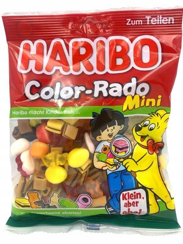 Haribo Żelki Mini Color-Rado Owocowe Lukrecja 175g 12037551306 - Allegro.pl