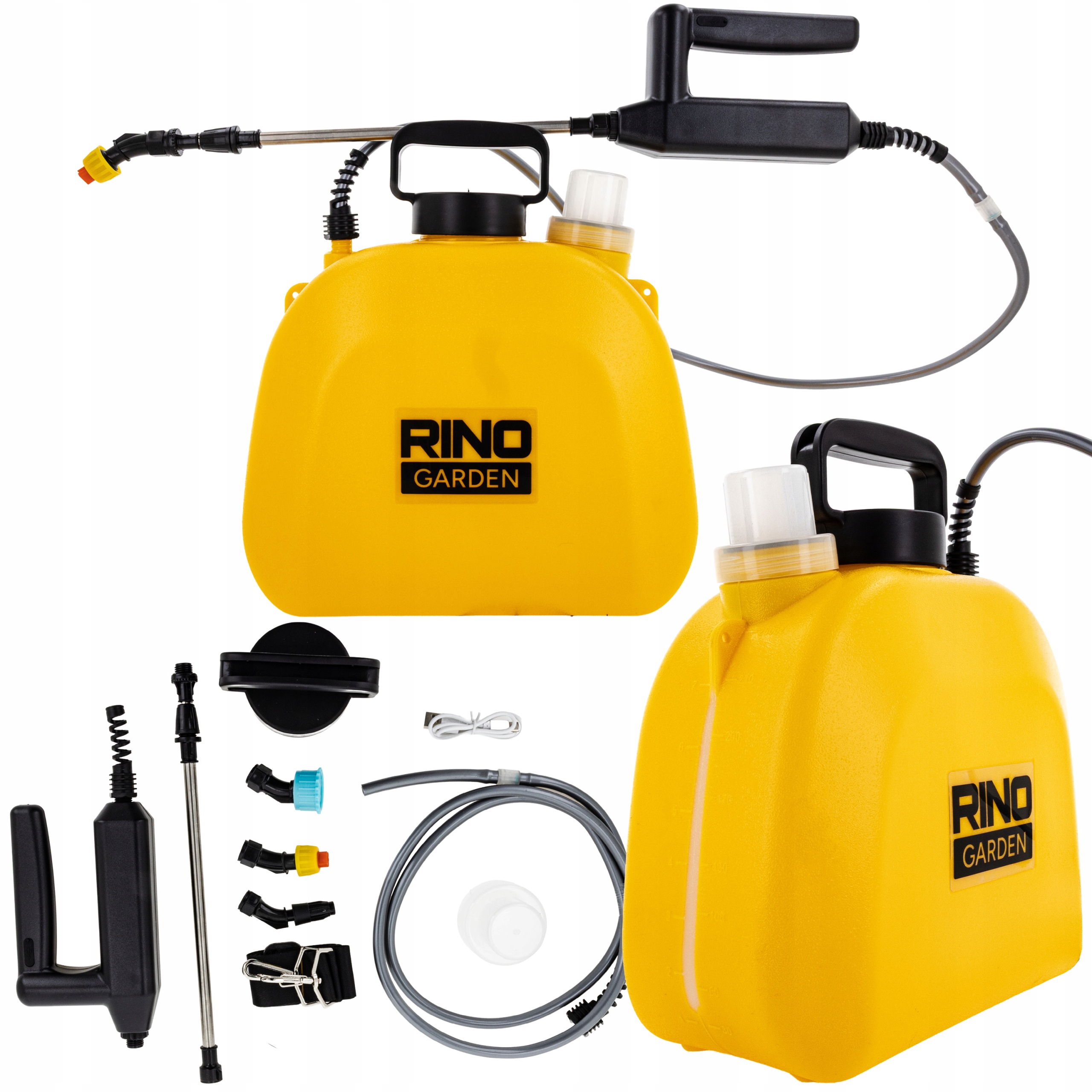 Akumulátorový Záhradný Postrekovač 8 L Elektrický Záhradný Rino Sada