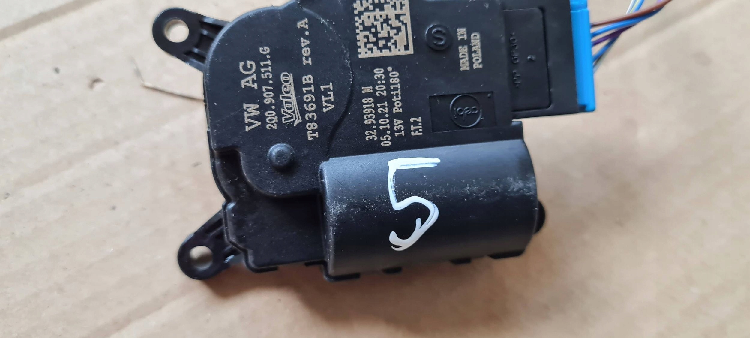 Q3 83A Micro moteur Bouches buses Bloc de chauffage complet 2Q0907511G VW AUDI