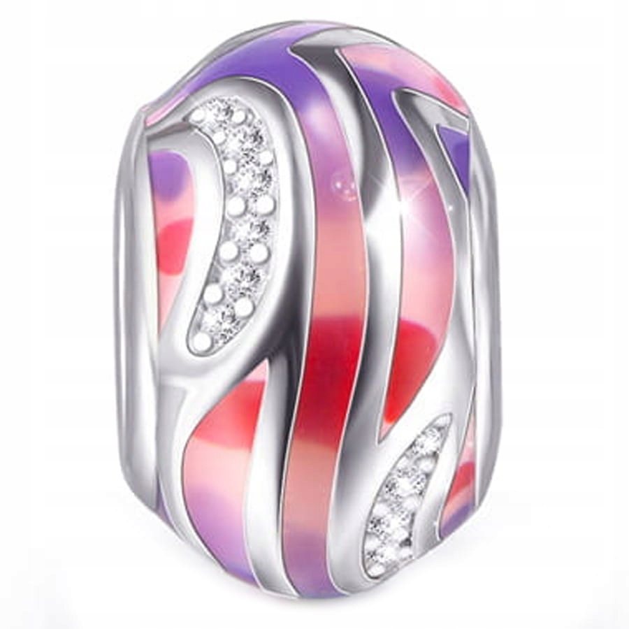 

Charms Zawieszka Srebro 925 Emalia Cyrkonie