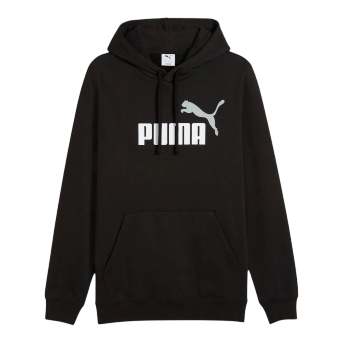 Puma Pánská Mikina S Kapucí Ess 2 Color NO.1 Logo Hoodie Černá r.XL
