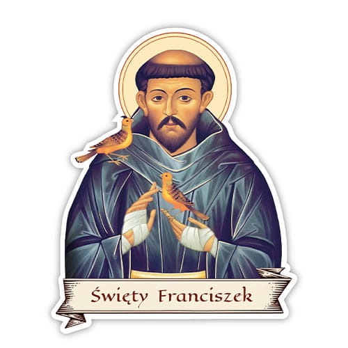 Samolepka se svatým Františkem Set