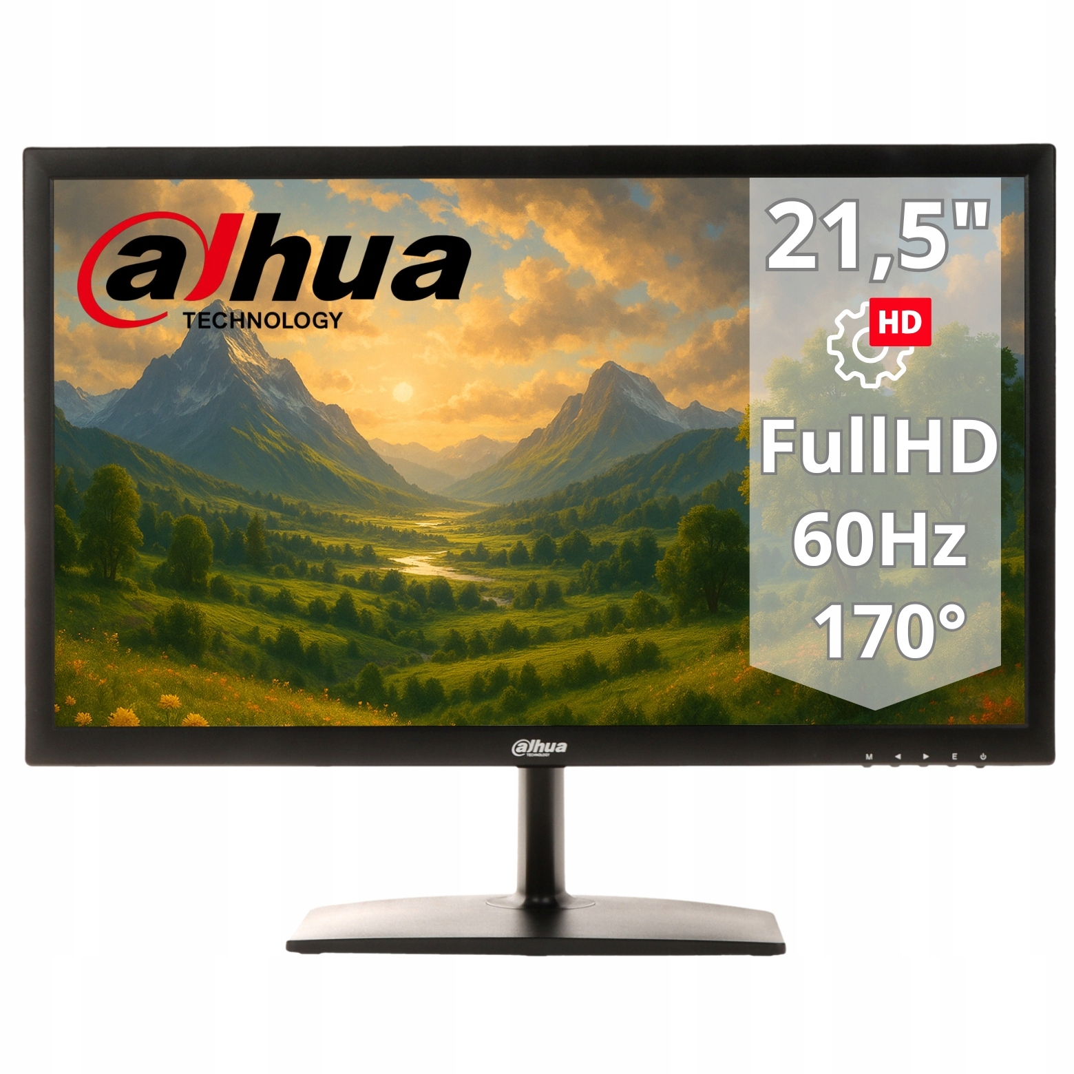 Monitor Dahua 21,5" Fhd LM22-L200 16:9 1920x1080 60Hz Hdmi reproduktory 24/7