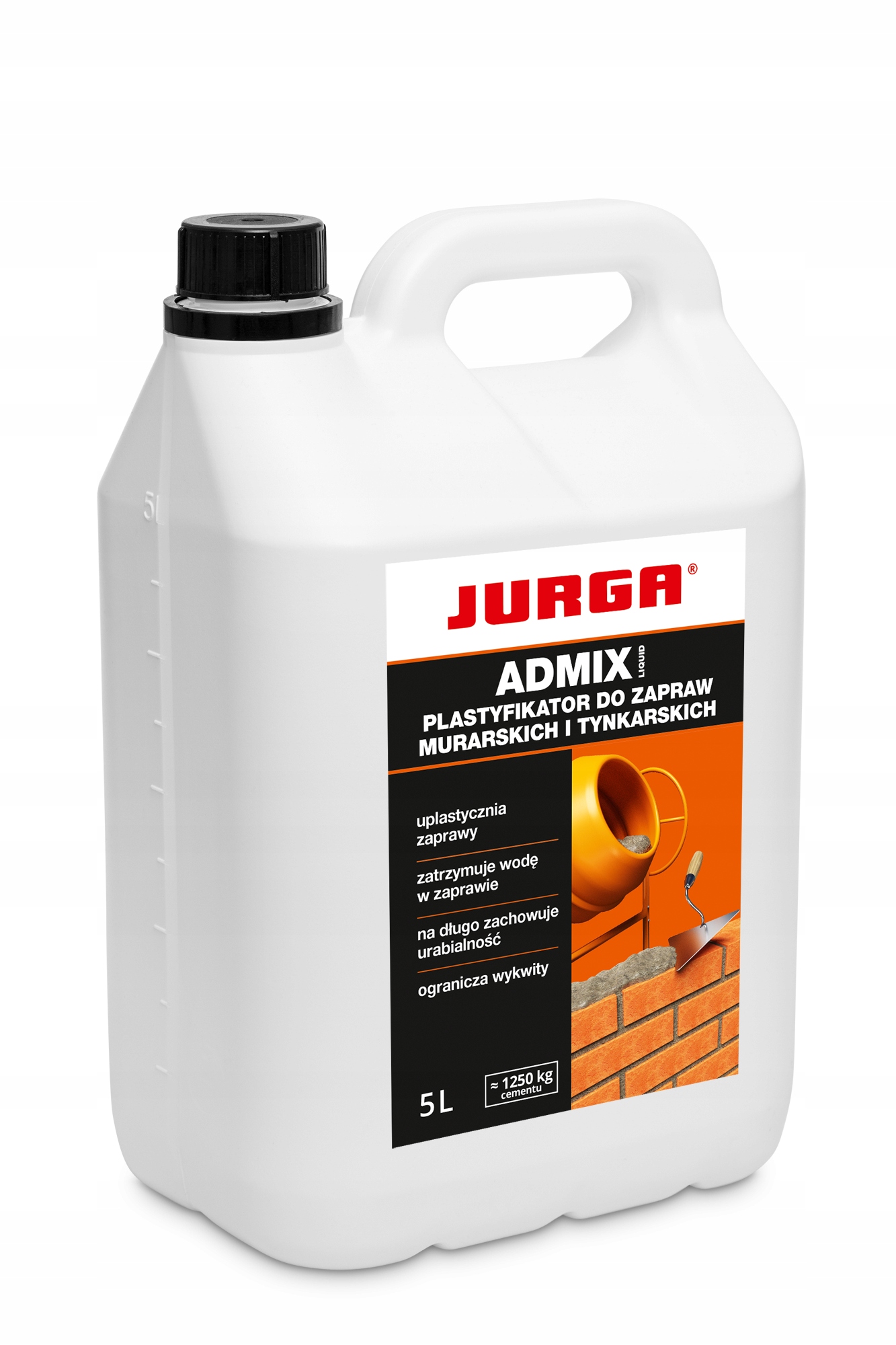 Plastyfikator do murowania zapraw ADMIX 5L - JURGA