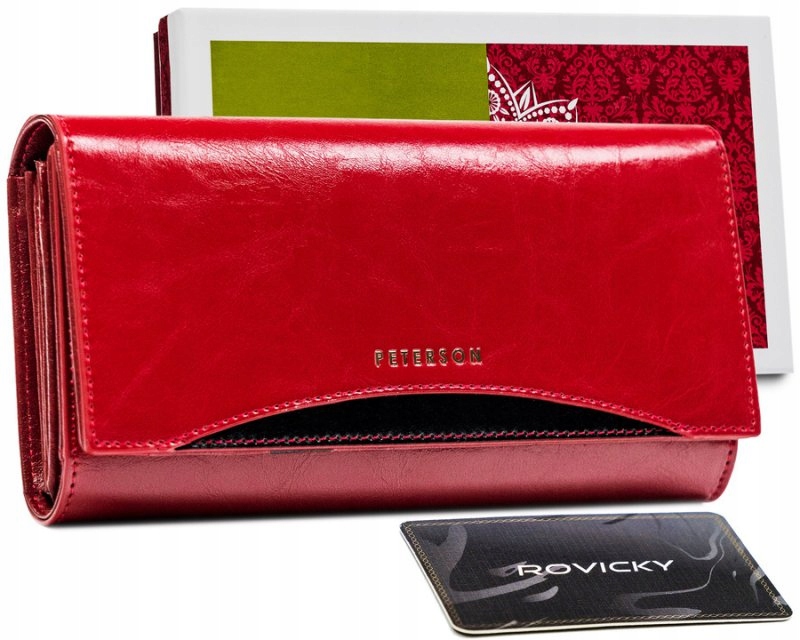 Peterson dámská kožená peněženka XXL prostorná Rfid dárek