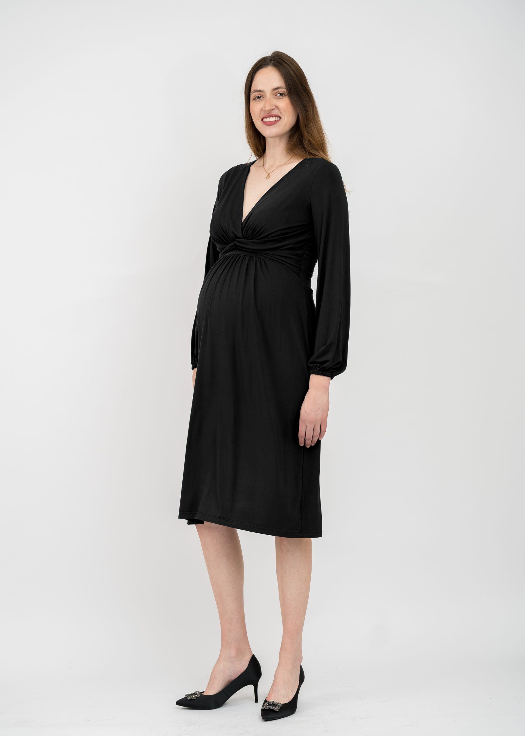 ELEGANCKA SUKIENKA CIĄŻOWA DO KARMIENIA S