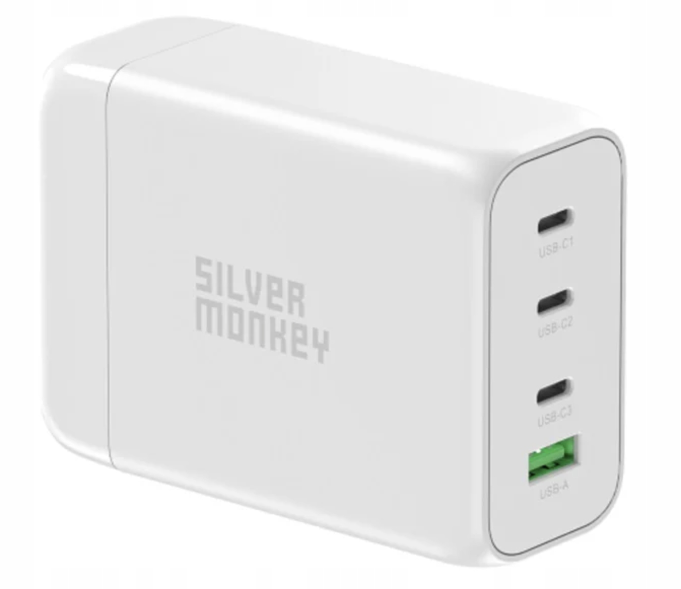 Silver Monkey Ładowarka GaN 130W Usb-c Pd Usb 3.0 Qc W