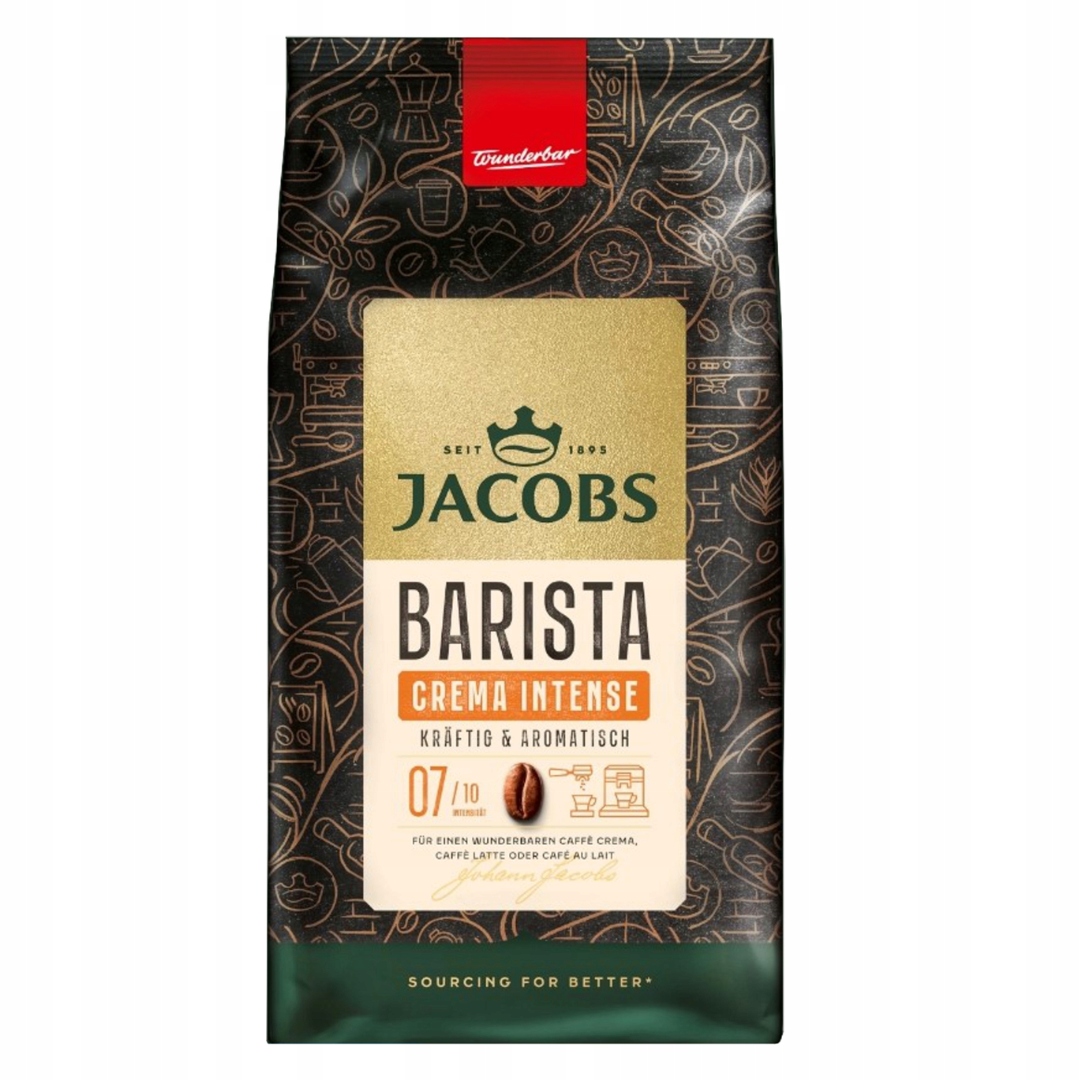 Kawa Ziarnista Mieszana Jacobs Barista Editions Crema Intense 1 Kg