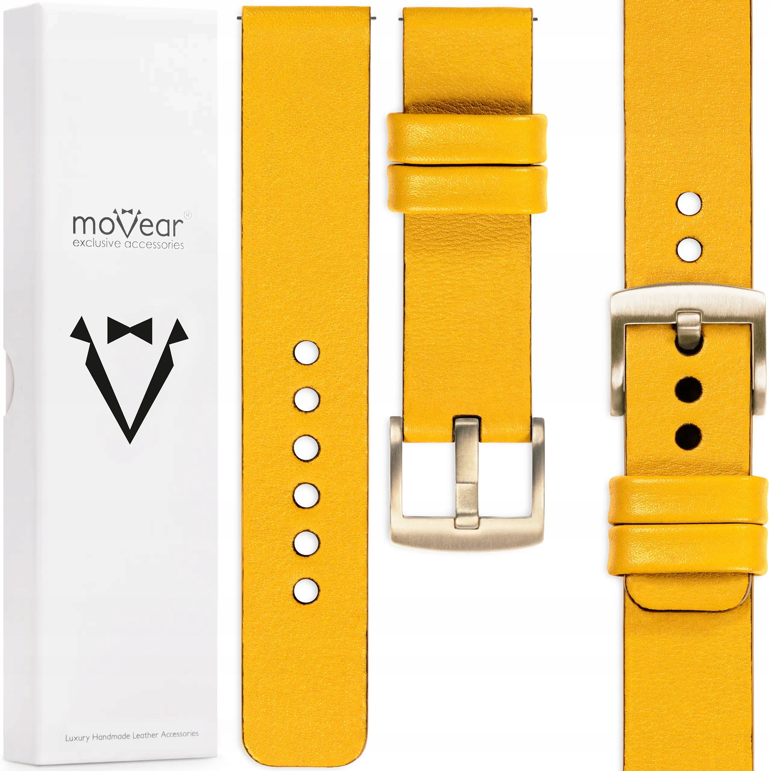 Kožený řemínek 18 mm pro Garmin Venu 3S 2S Vivoactive 4s premium Polský