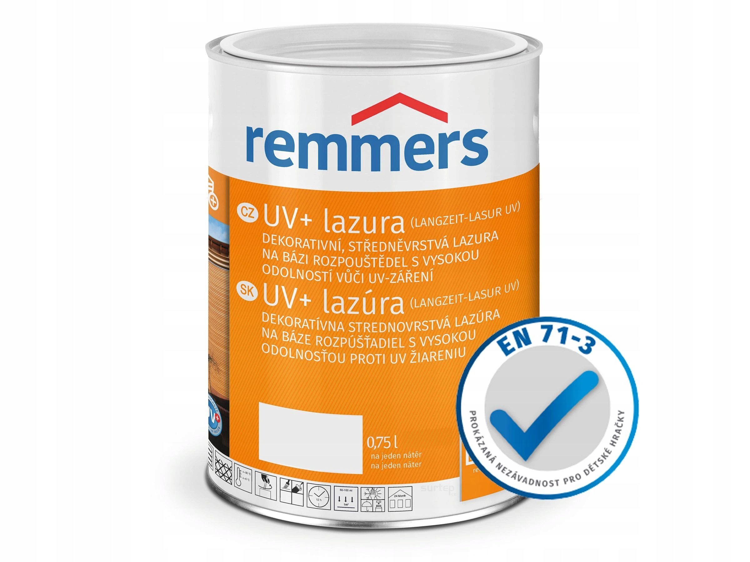Remmers Uv+ Lazura 2,5l, Nussbaum Ořech