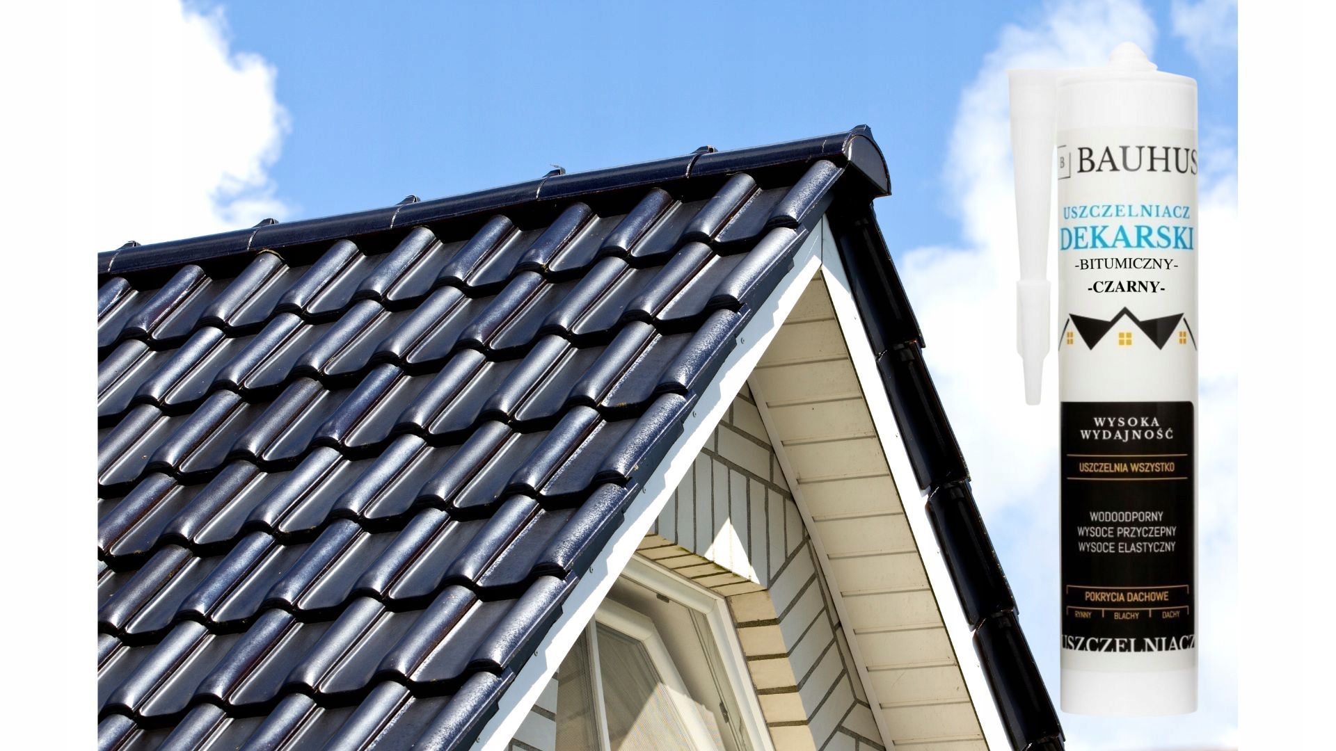 USZCZELNIACZ bitumiczny dekarski czarny BAUHUS Marka Bauhus