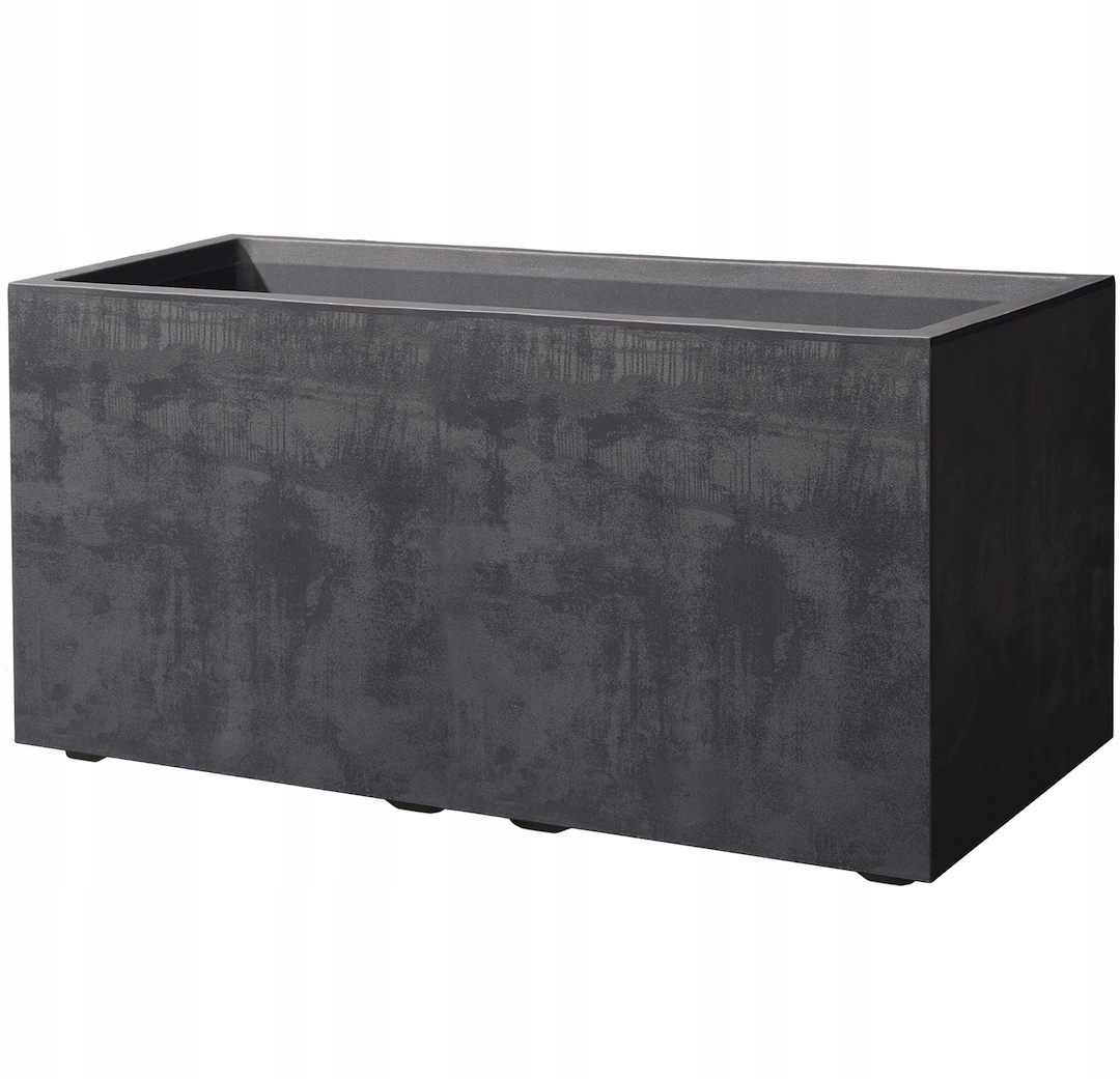 Donica duża Doniczka Prostokątna 79cm Deroma Cassetta Millennium Antracyt