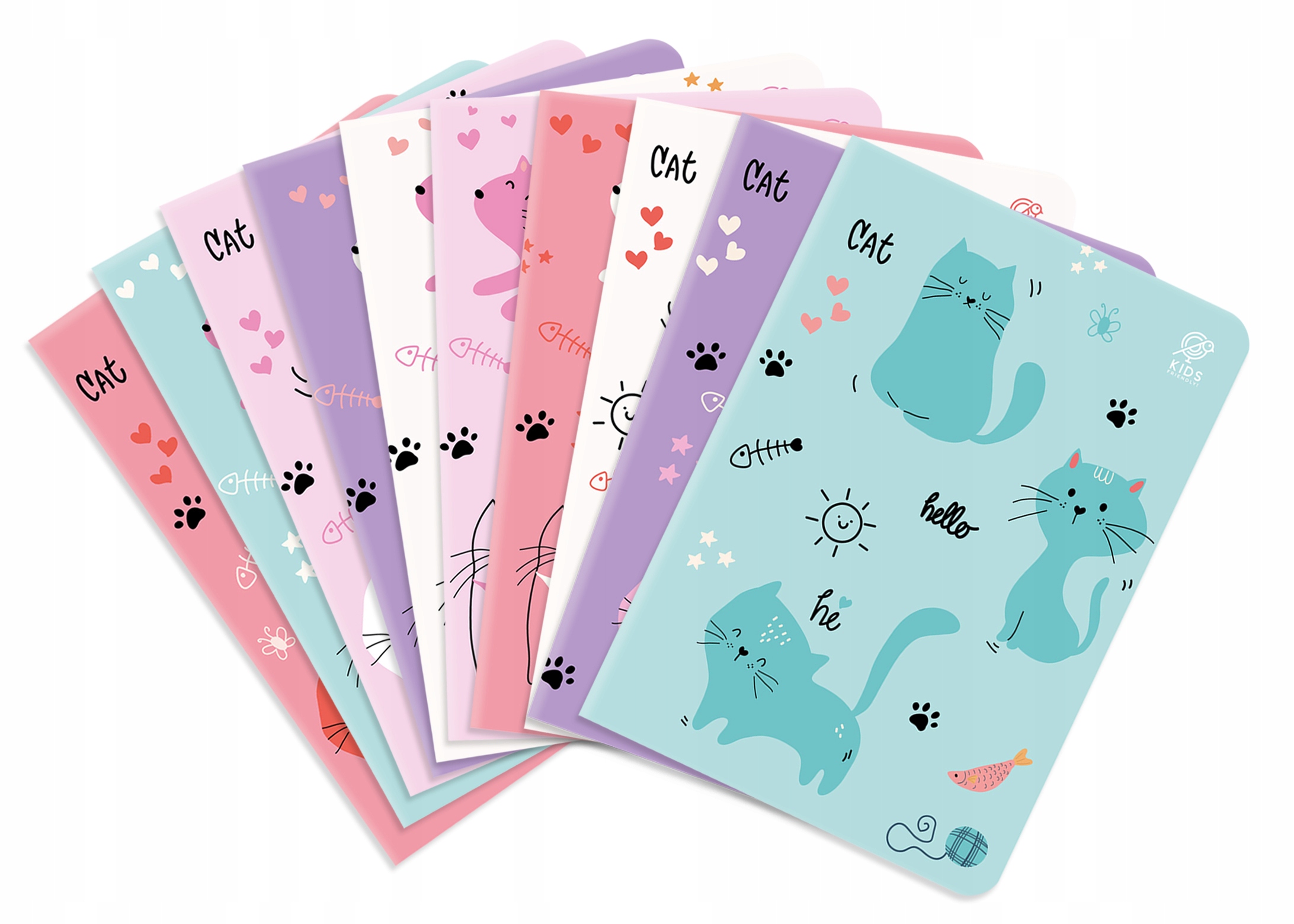 

Zestaw 5 zeszytów A5 16 kartkowych w kratkę MIX