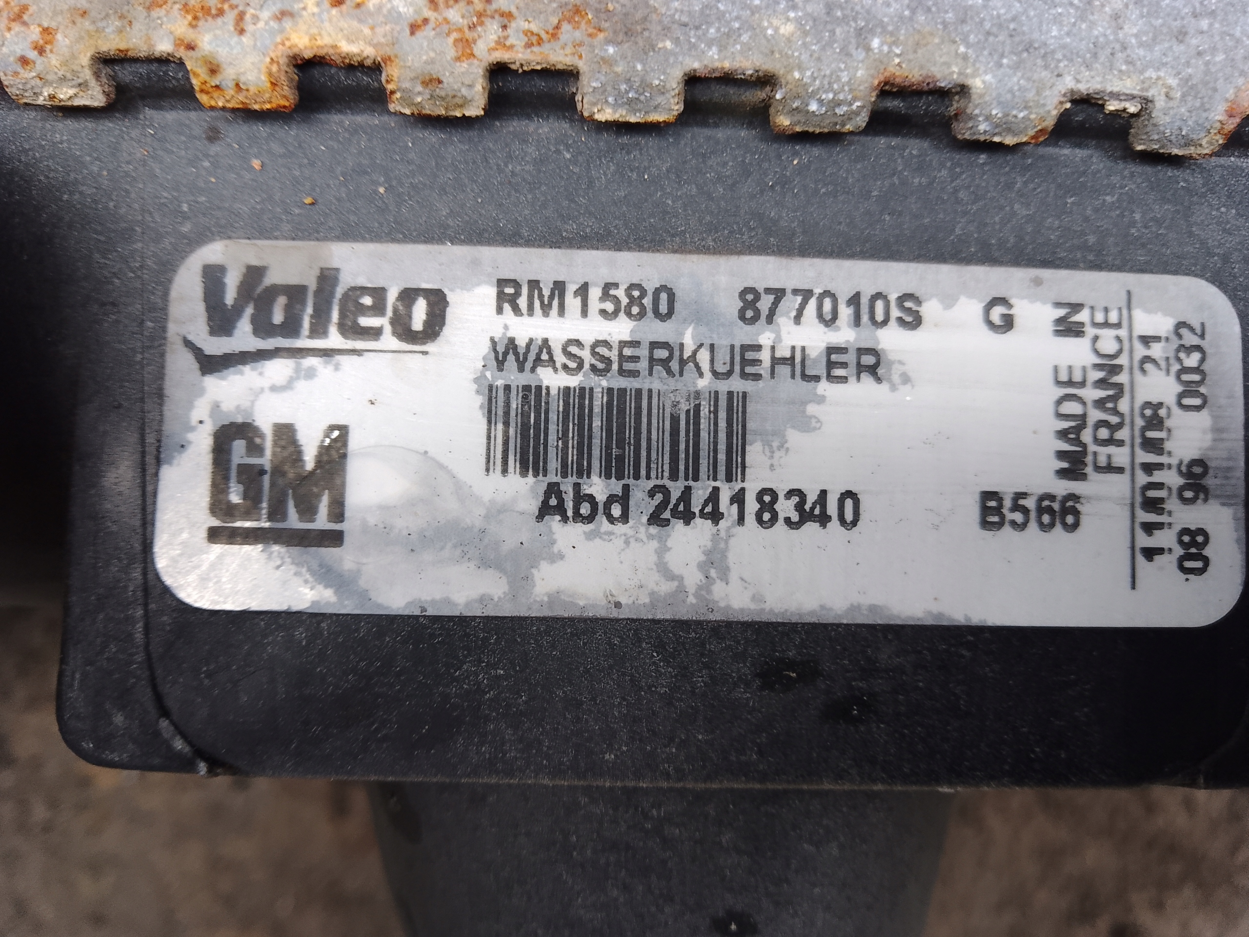 water cooler Opel Signum 2,0 DTI 24418340