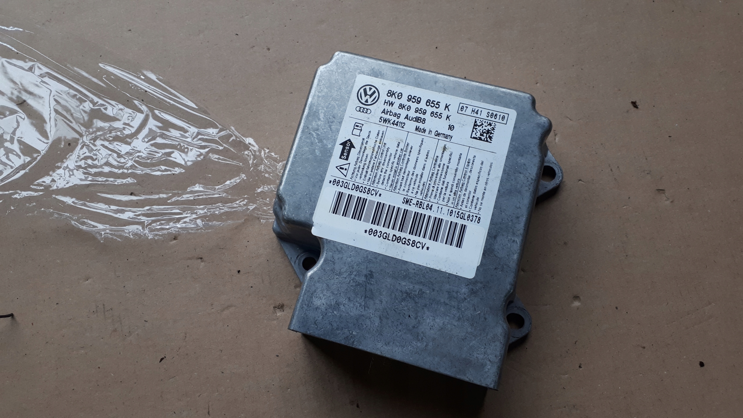 S4 B8 A4 module control unit airbag A5 Q5 SQ5 S5