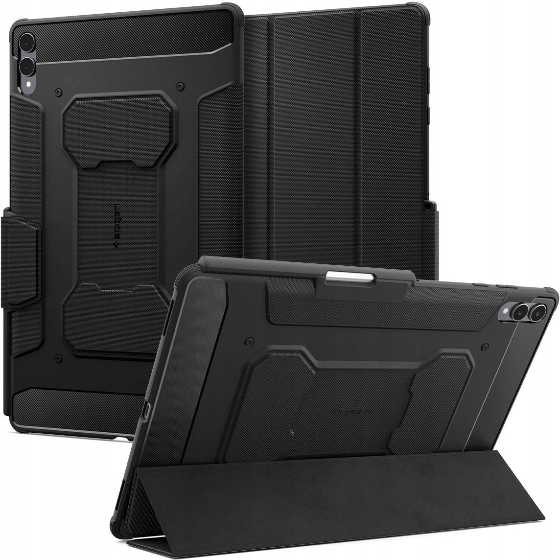 Etui do Galaxy Tab S11 Ultra, Spigen Rugged Armor Pro, zamykane z klapką