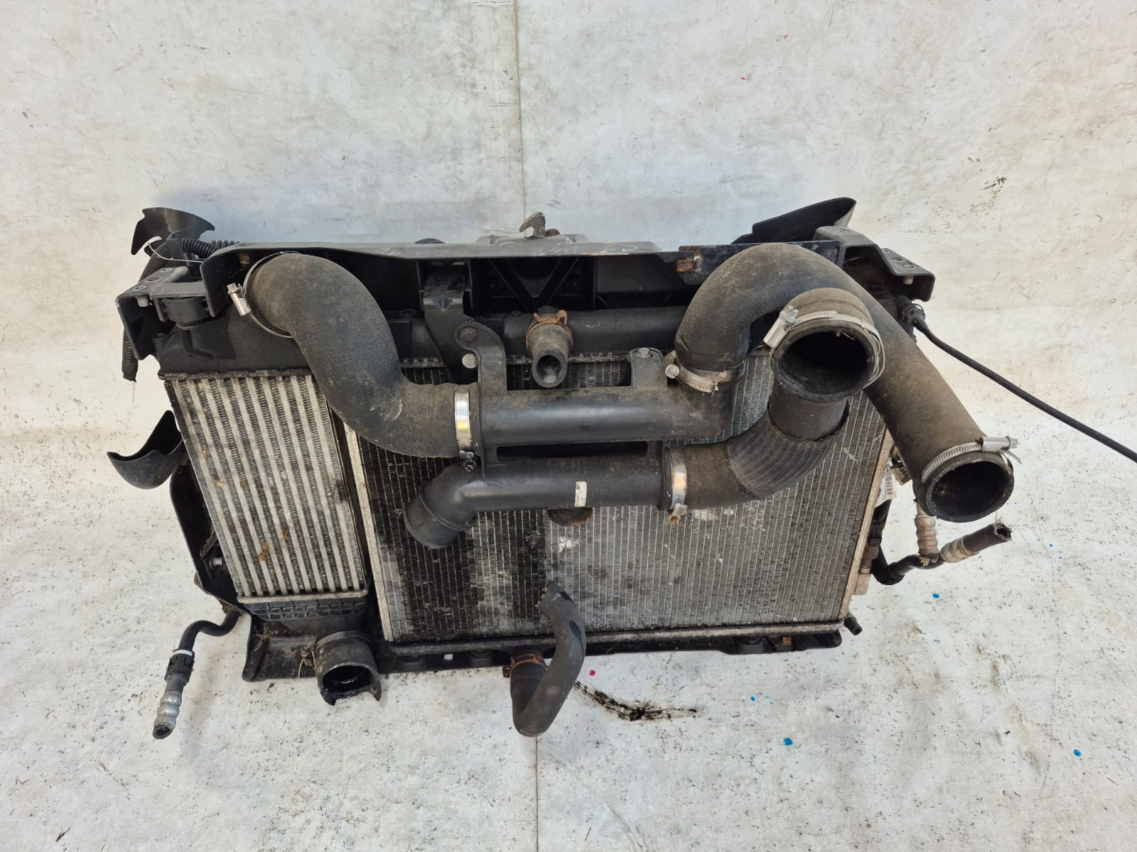 CITROEN C5 III 05- support panel for radiators pillar iron radiator sider