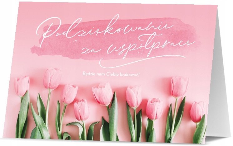 

Podziękowanie za współpracę Kartka urocza PDB1906