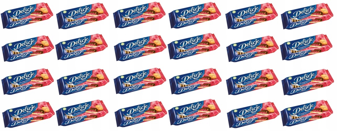 Levně 24 x 147 g Piškoty S Želé Šampaňské maliny Karton