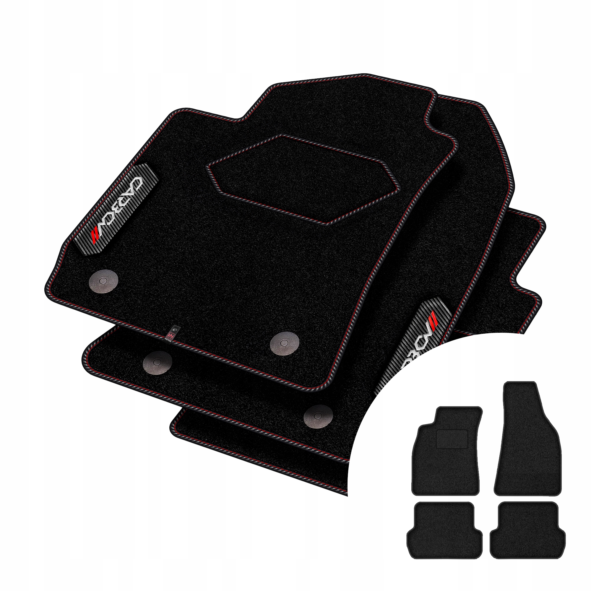 Koberce Carbon pro Audi A4 B7 2004-2008
