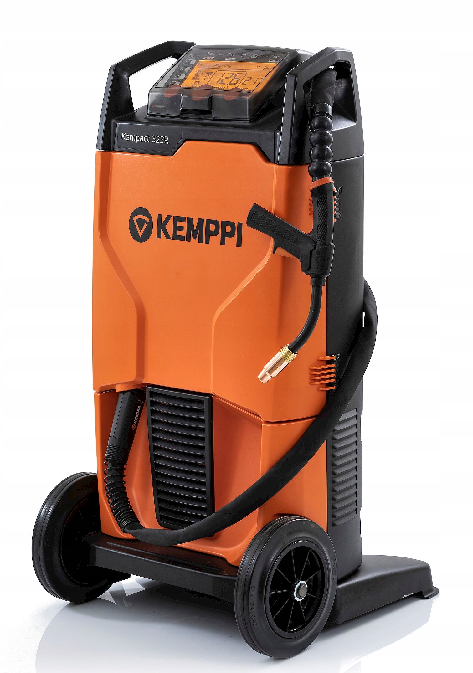 Spawarka migomat Kemppi Kempact 323R uchwyt GC323G rolki