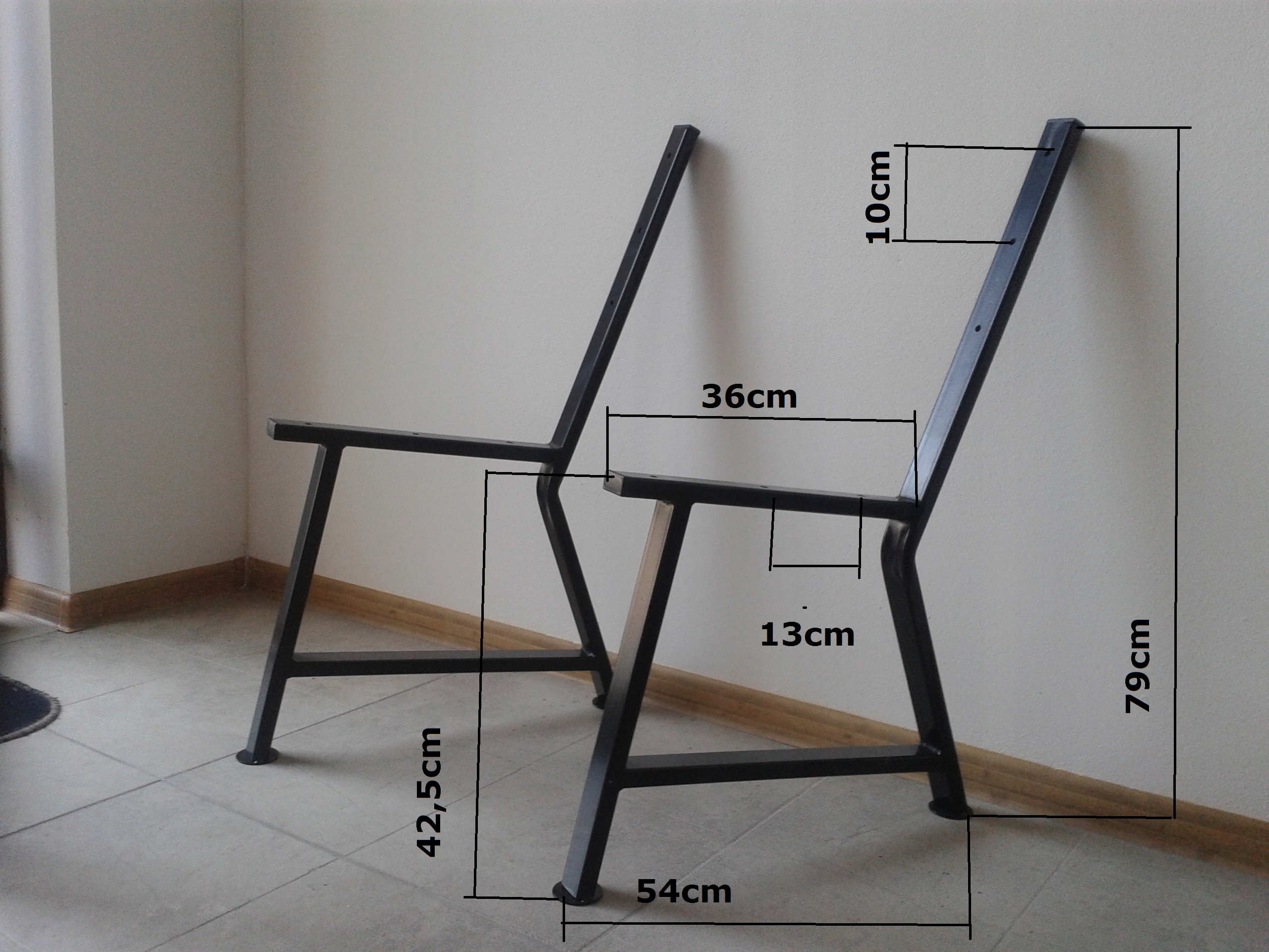 nogi stalowe 4x2 ławki stół kpl ogrodowy Styl nowoczesny