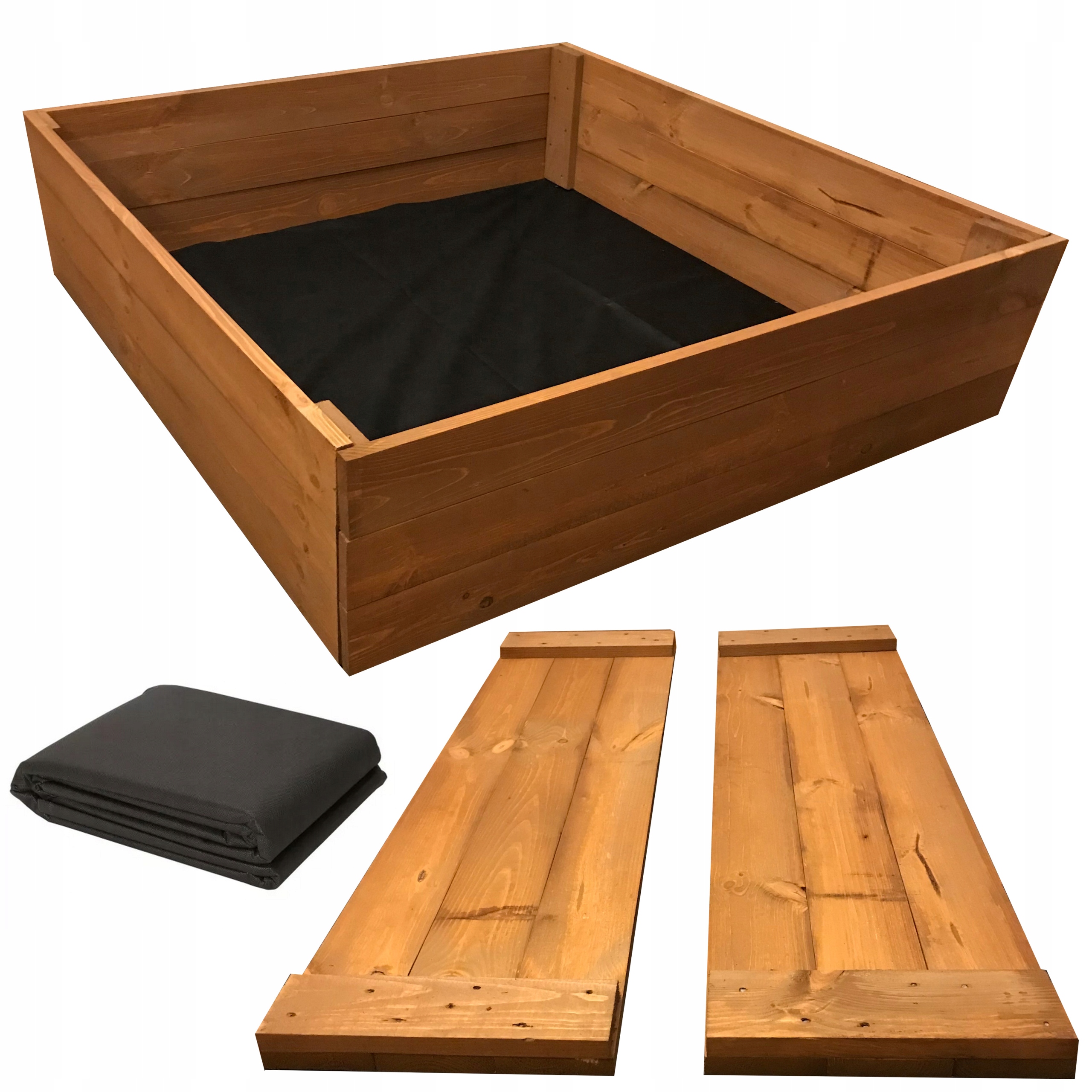 Zeleninový Záhon Bylinkový Záhon Pařeniště Květinový Záhon 120x80x30, Z 50 % Složený, Impregovaný