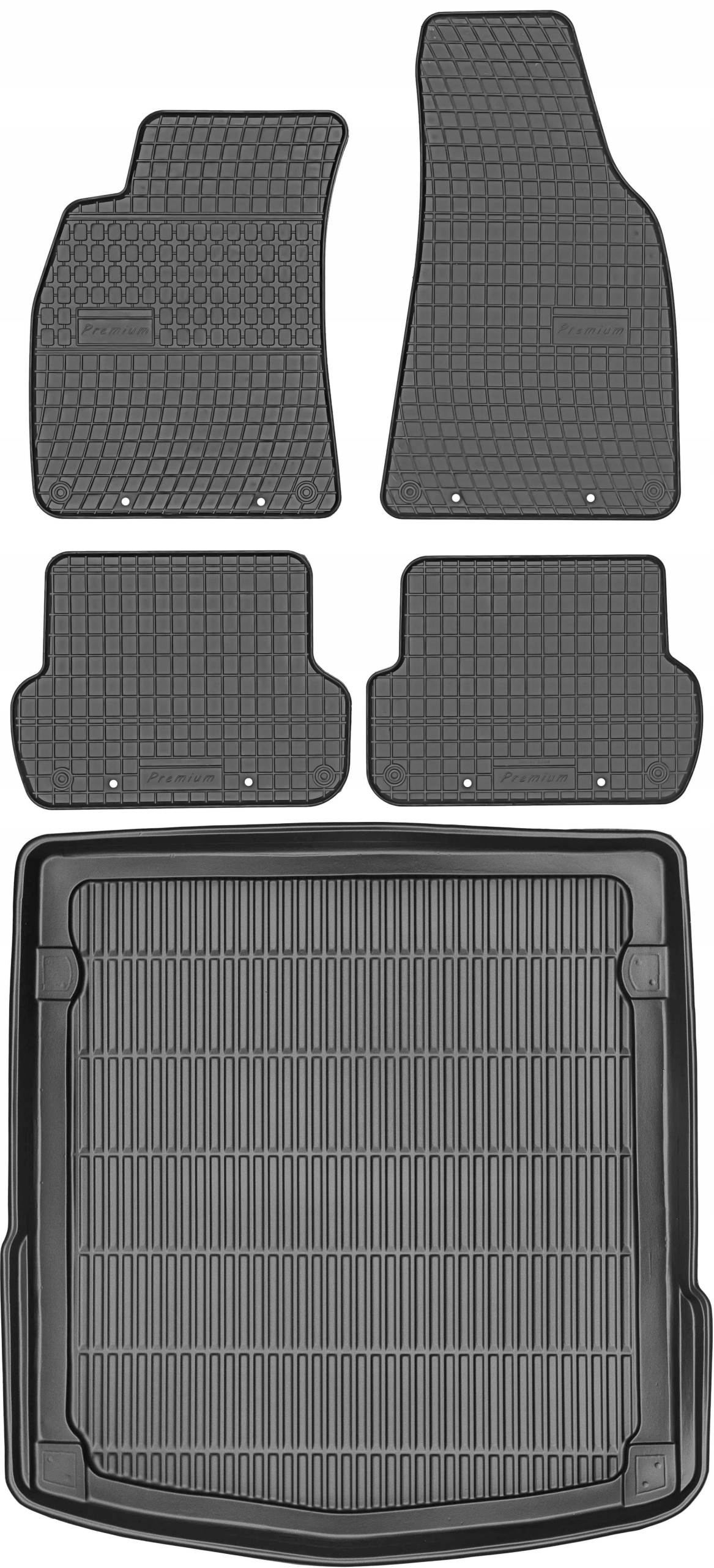 Audi A4 B6 Sedan 2000-2006 Gumové stierače rohož batožinového priestoru