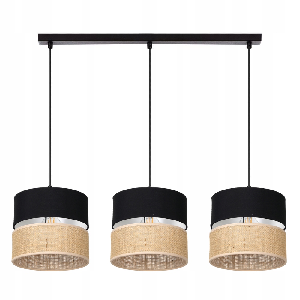 Závěsná Lampa Žiradnol Juta Boho Jutová Pruhy Duo