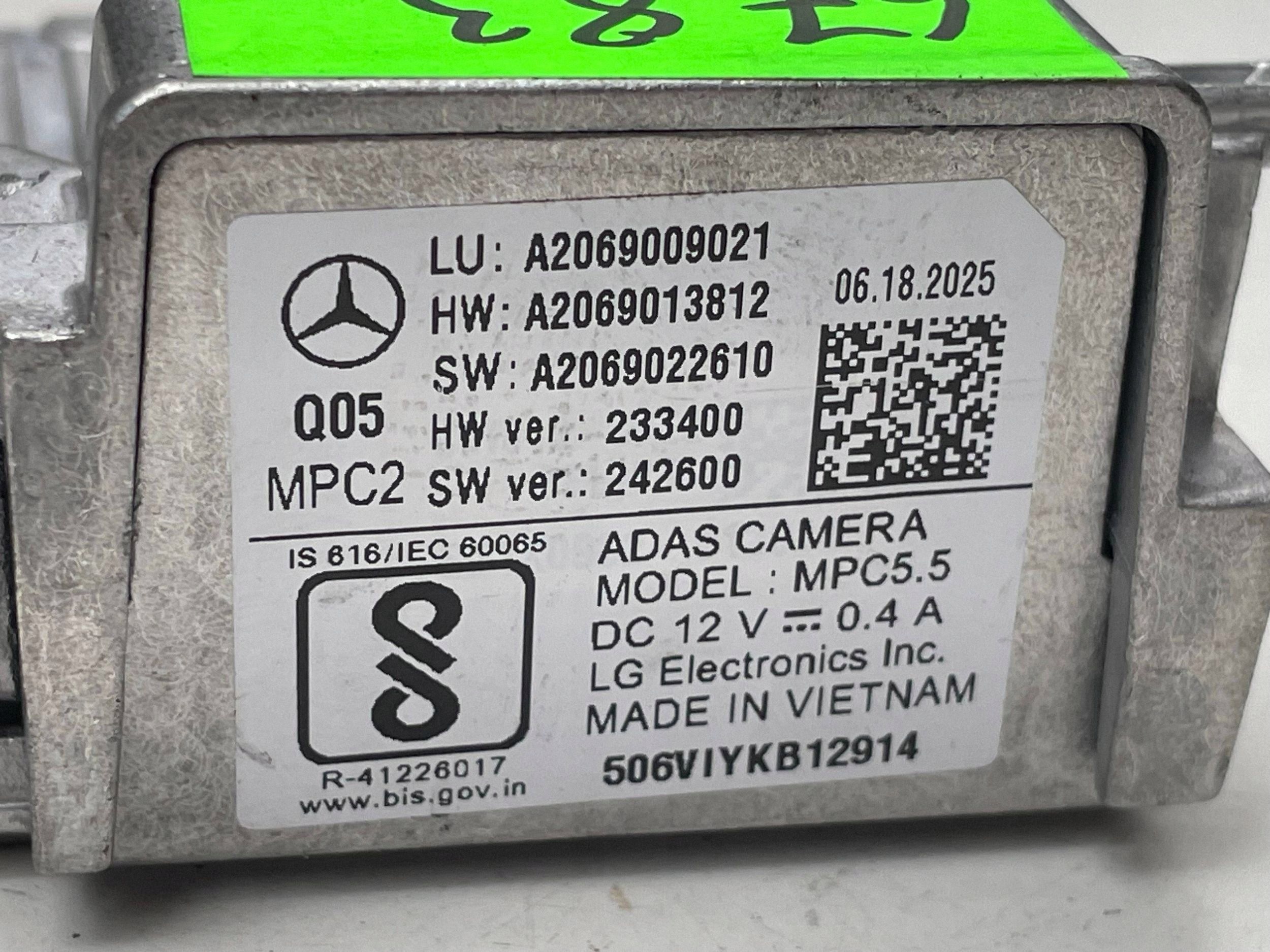 Mercedes Kamera windows przedniej A2069009021 !J