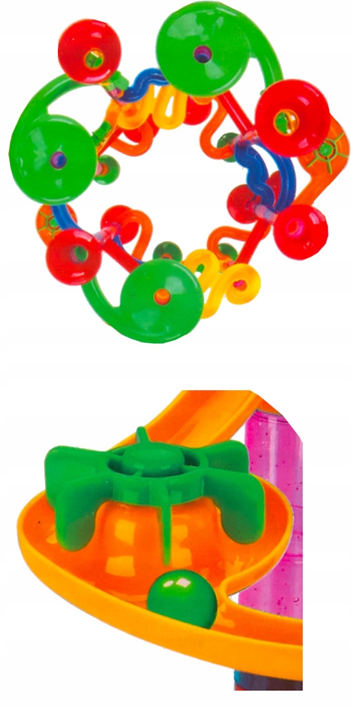 Duży TOR KULKOWY 109 ELEMENTÓW KULODROM KULKI Wiek dziecka 3 lata +