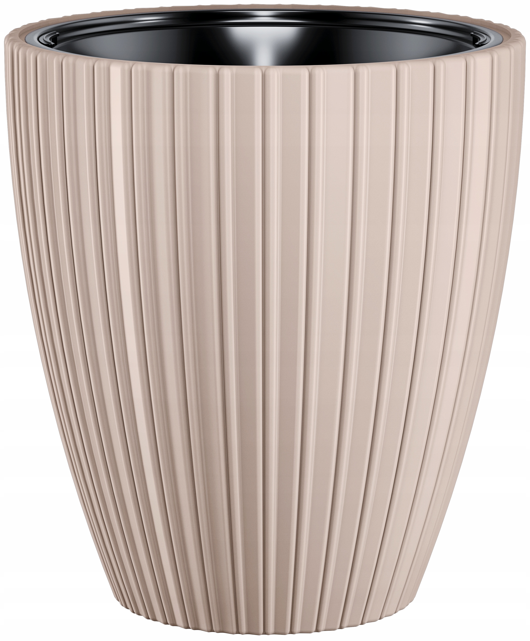 

Donica Doniczka Z Wkładem Mika 3D 30CM Szaro-beż