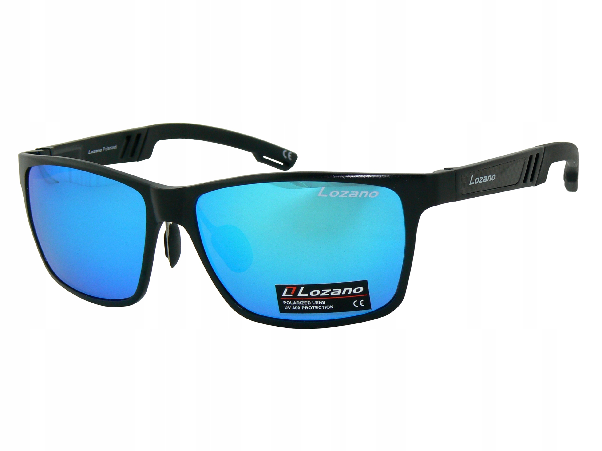 lz Okulary polaryzacyjne Ice Blue lustrzanka Etui