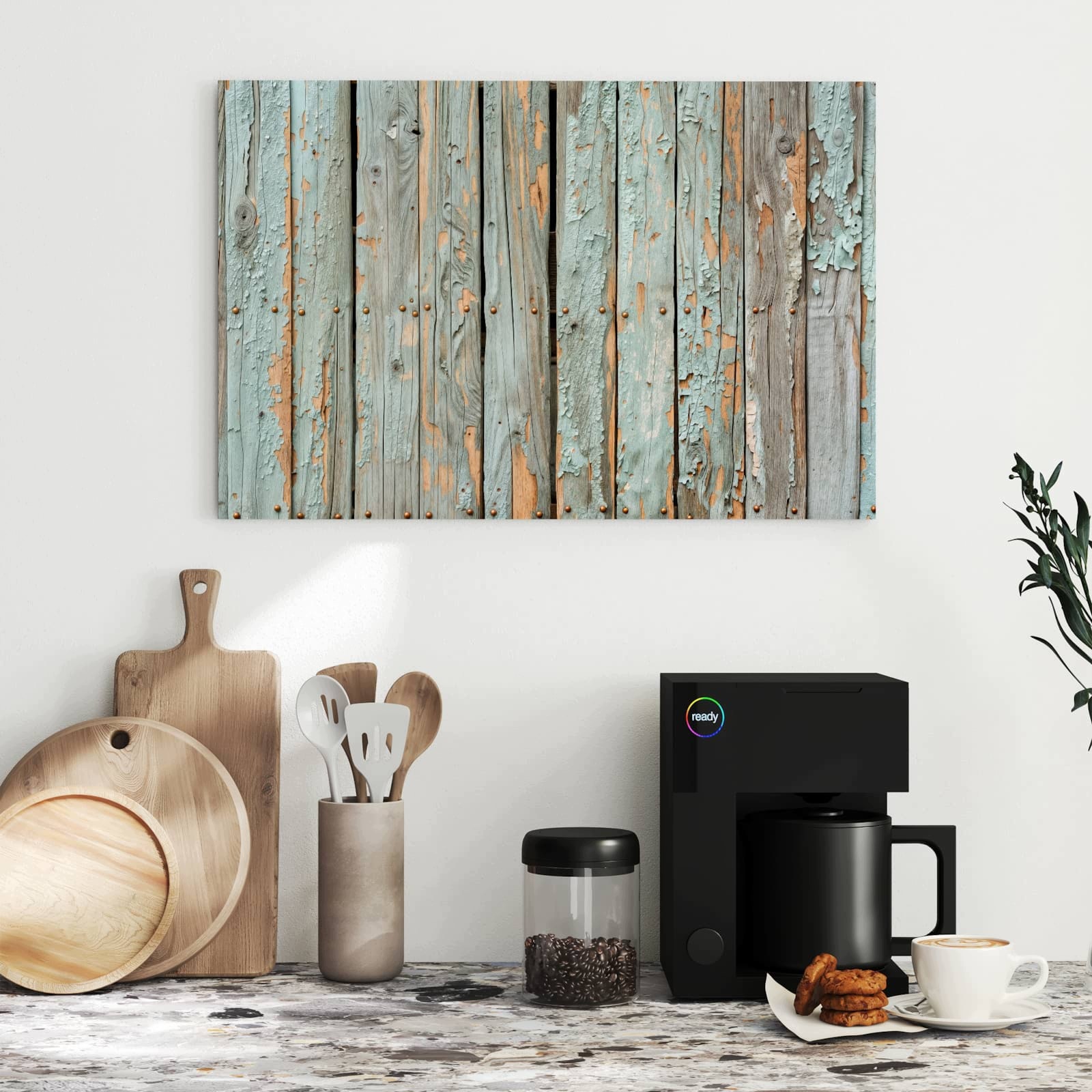 Magnetická tabule Zvětralé Prkna dřevěné 60 × 40 cm