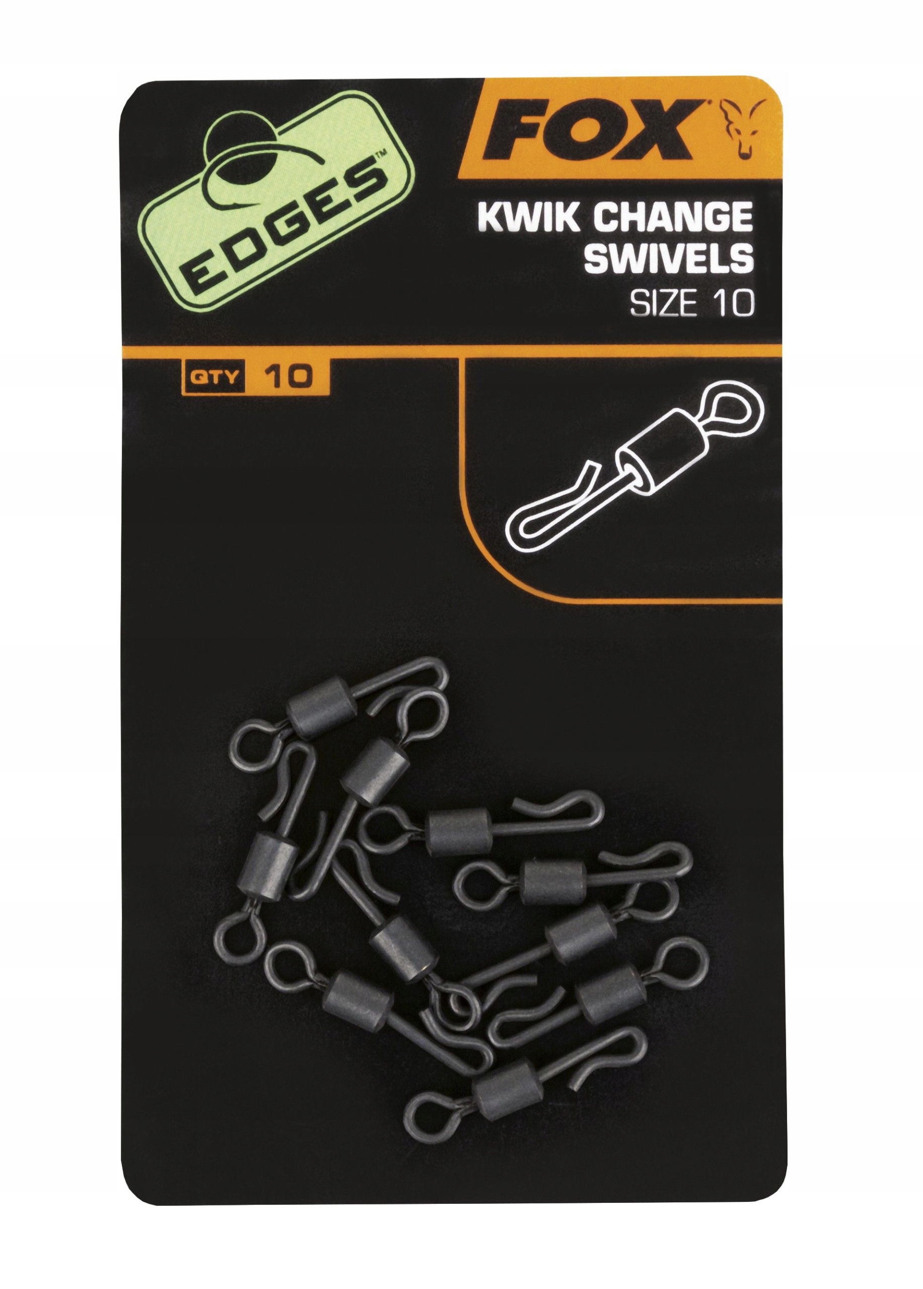 

Krętlik Fox Kwik Change, Rozm.10 (10szt.)