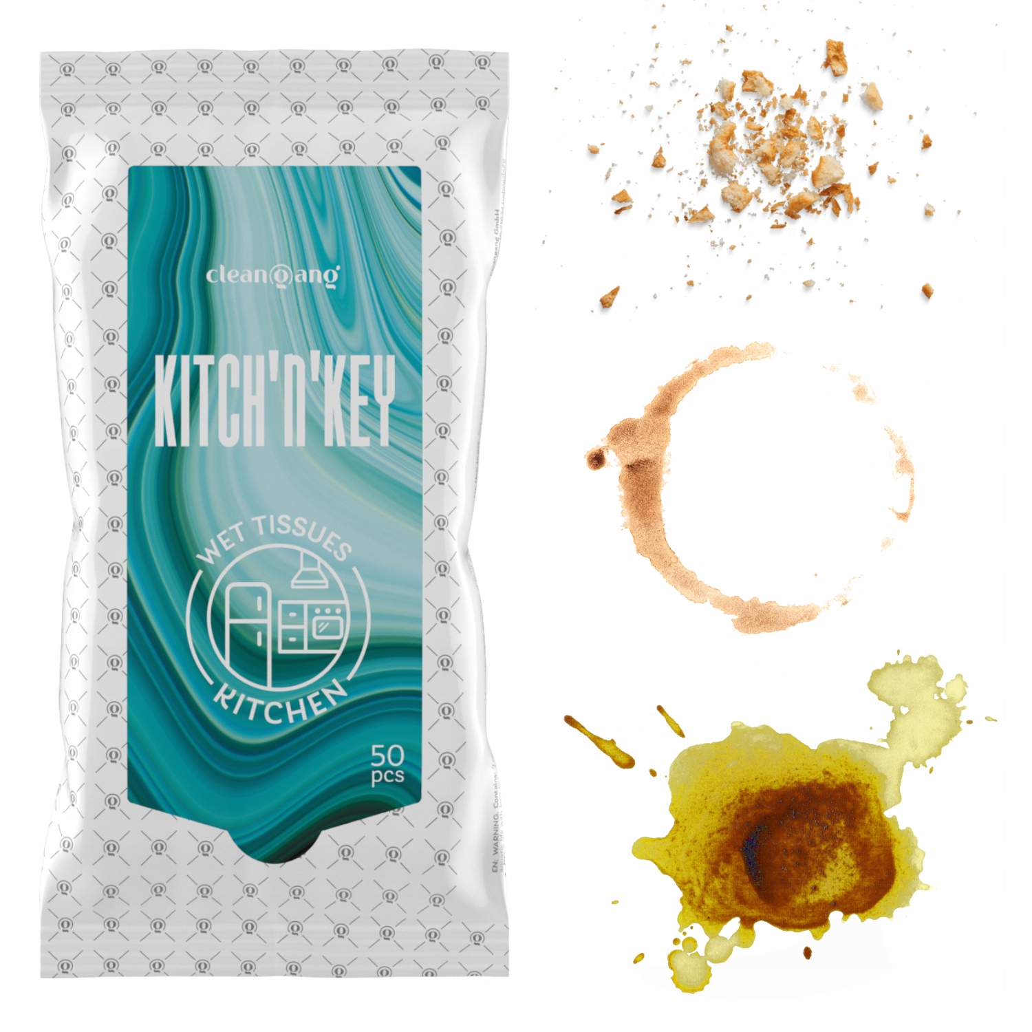 

Chusteczki czyszczące do kuchni nawilżane mocne