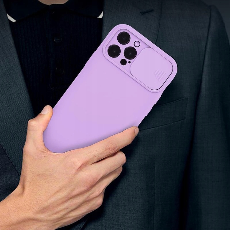 Etui Camera Protect do Apple iPhone 13 fioletowy