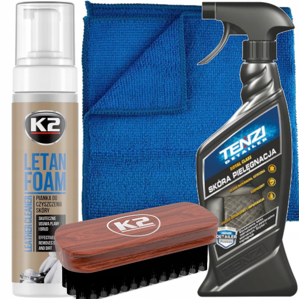 Zestaw 2w1 K2 Pianka Tenzi Płyn Do Czyszczenia Mycia Pielęgnacji Skóry