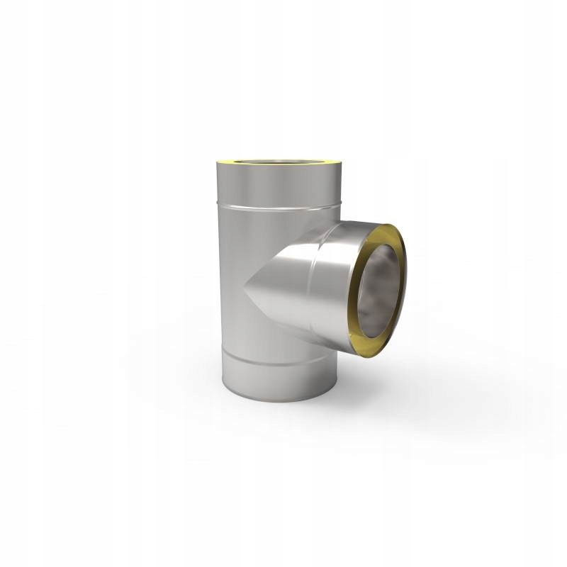 Kd T-rozdělovač izolovaný fi 130 1,0 mm 90 stupňů komín vložka ocel čep