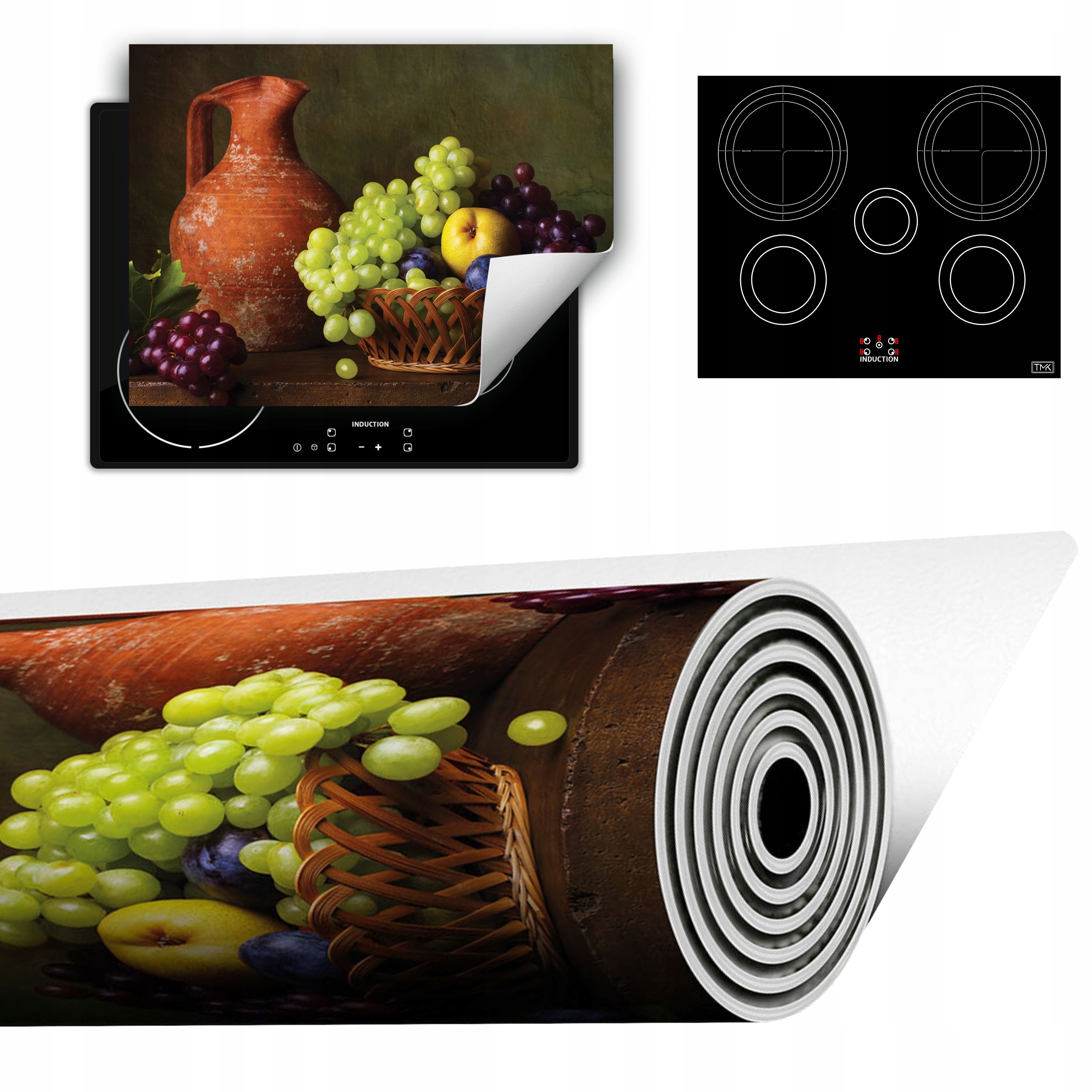 Vinylová Podložka Do Kuchyně Více Místa 70x52 Ovoce dřevo